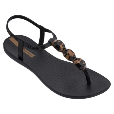 Black Brown Ipanema Charm VII Marble Women's Sandals | CA-962135F