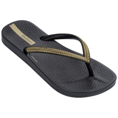 Black Gold Ipanema Ana Metallic IV Kids' Flip Flops | CA-596278V