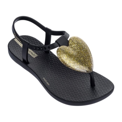 Black Gold Ipanema Love Kids' Sandals | CA-156870H