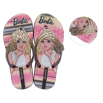 Black Gold Rose Ipanema Barbie Style Kids' Flip Flops | CA-834069F