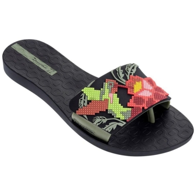 Black Green Ipanema Nectar Women's Sandals | CA-642387G