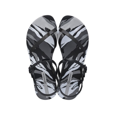 Black Grey Ipanema Fashion IX Women's Sandals | CA-834091Y