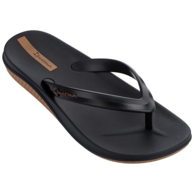 Black Ipanema Ana Lapa Men's Flip Flops | CA-846912I