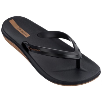 Black Ipanema Anatomic Lapa Men's Flip Flops | CA-976548M