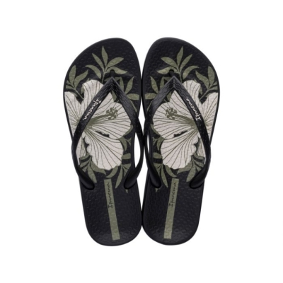 Black Ipanema Anatomic Temas Women's Flip Flops | CA-670924C