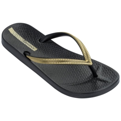 Black Ipanema Anatomica Women's Flip Flops | CA-243670D