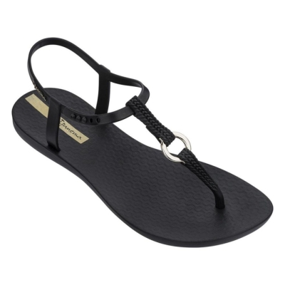 Black Ipanema Charm VII Aro Women's Sandals | CA-248316Y