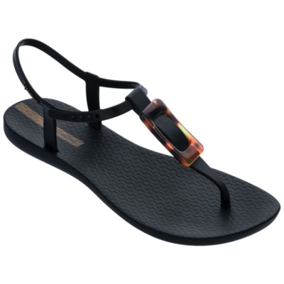 Black Ipanema Class Buckle Women's Sandals | CA-193208E