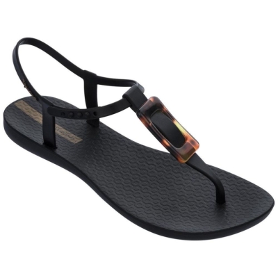 Black Ipanema Class Charm Women's Sandals | CA-084273F