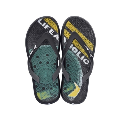 Black Ipanema Energy VI Kids' Flip Flops | CA-873654A