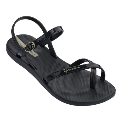 Black Ipanema Fashion VII Women's Sandals | CA-649285B