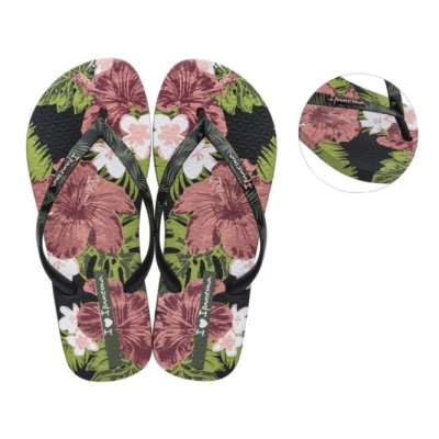 Black Ipanema I Love Sun Women's Flip Flops | CA-430268Q