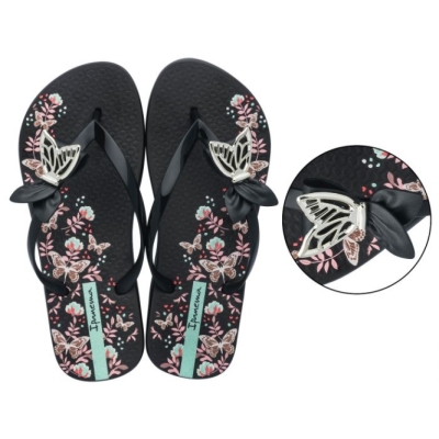 Black Ipanema Lolita Pop Women's Flip Flops | CA-853749X