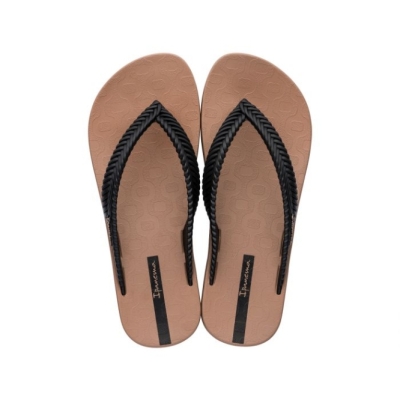 Black Ipanema Nature Weave Women's Flip Flops | CA-406581E