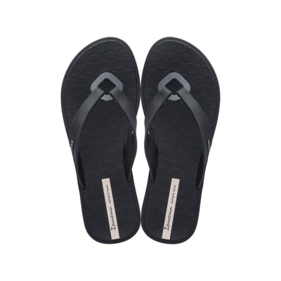 Black Ipanema Nexo Women's Flip Flops | CA-207583U