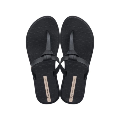 Black Ipanema Nó Women's Flip Flops | CA-483106S