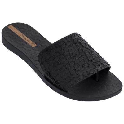 Black Ipanema Skin Women's Sandals | CA-230569Z