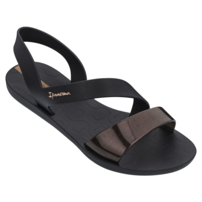 Black Ipanema Vibe Women's Sandals | CA-812469M