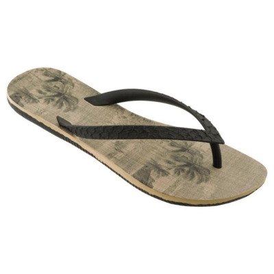 Black Ivory Ipanema RJ Men's Flip Flops | CA-534629L