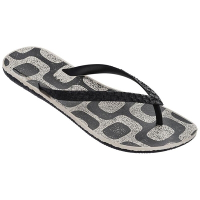 Black Ivory Ipanema RJ Men's Flip Flops | CA-649231H