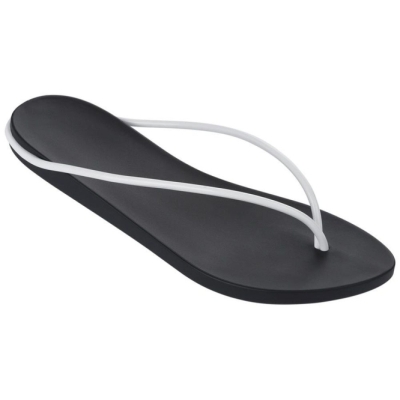 Black White Ipanema Philippe Starck Thing M Women's Flip Flops | CA-129738Z