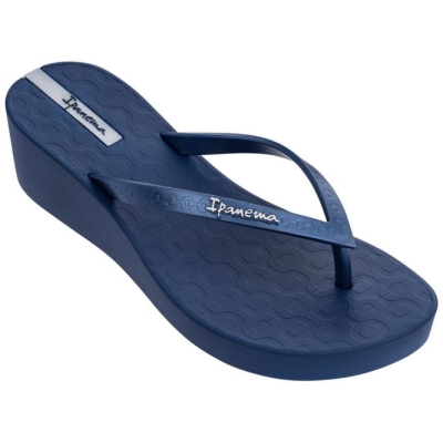 Blue Ipanema Daisy Wedge Women's Flip Flops | CA-793065C