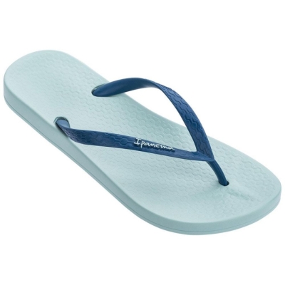 Blue Navy Ipanema Anatomic Tan Women's Flip Flops | CA-670591F