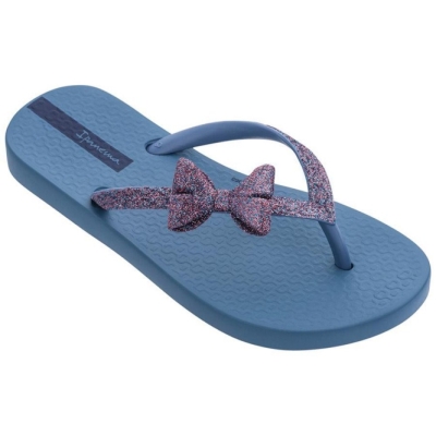 Blue Purple Ipanema Glitter IV Kids' Flip Flops | CA-920374J