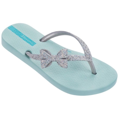 Blue Silver Ipanema Glitter IV Kids' Flip Flops | CA-285167T