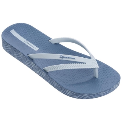 Blue White Ipanema Bossa Soft IV Women's Wedges | CA-253976N