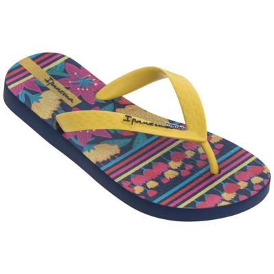 Blue Yellow Ipanema Temas XIII Kids' Flip Flops | CA-418360G