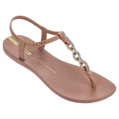 Brown Gold Ipanema Lenny Unity Women's Sandals | CA-035462X