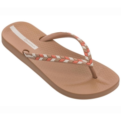 Brown Ipanema Ana Lovely X Women's Flip Flops | CA-874529O