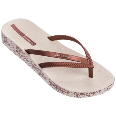 Brown Ipanema Bossa Soft Women's Flip Flops | CA-821650P