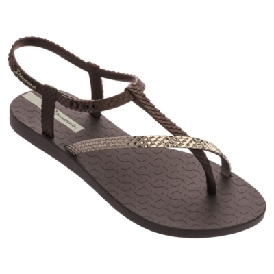 Brown Ipanema Wish Chrome Women's Sandals | CA-237541N