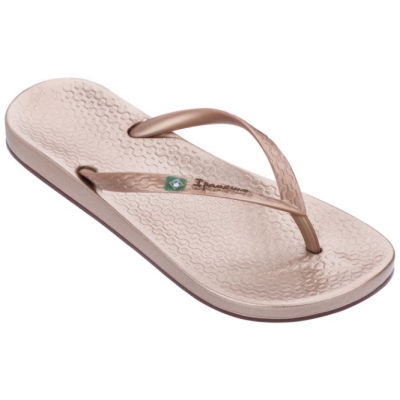 Gold Ipanema Anatomica Brilliant Women's Flip Flops | CA-043917K