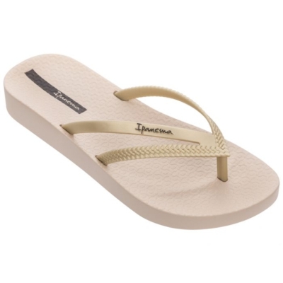 Gold Ipanema Bossa Soft Women's Flip Flops | CA-240168R