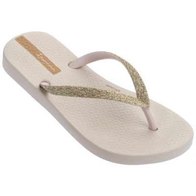 Gold Ipanema Lolita Glitter Kids' Flip Flops | CA-537814Z