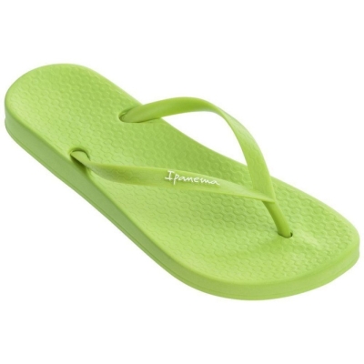 Green Ipanema Anatomic Tan Colors Women's Flip Flops | CA-153468E