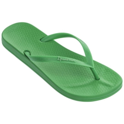 Green Ipanema Anatomic Tan Colors Women's Flip Flops | CA-602198N