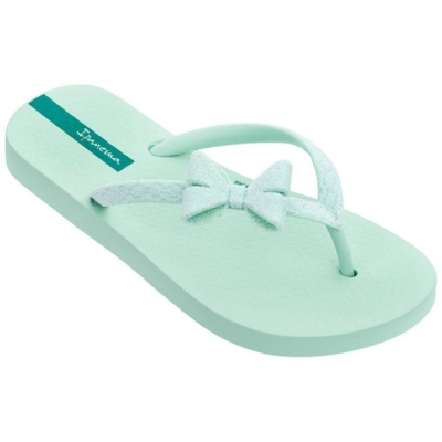 Green Ipanema Glitter IV Kids' Flip Flops | CA-912375V