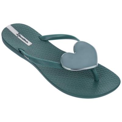 Green Ipanema Maxi Fashion II Women's Flip Flops | CA-637925N