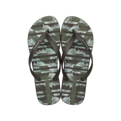 Green Ipanema Parati IV Ad Men's Flip Flops | CA-671495K