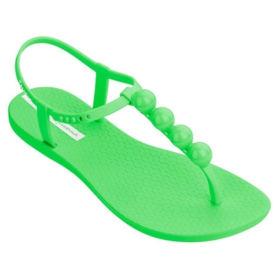 Green Ipanema Pearl Women's Sandals | CA-370912M