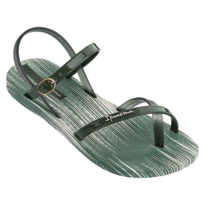 Green Ipanema Suzi Print Women's Sandals | CA-954821L