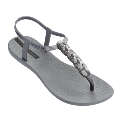 Grey Ipanema Charm VI Wave Women's Sandals | CA-042395F