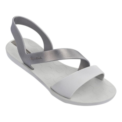 Grey Silver Ipanema Vibe Women's Sandals | CA-970862S