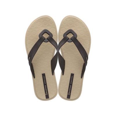 Ivory Black Ipanema Nexo Women's Flip Flops | CA-379410S