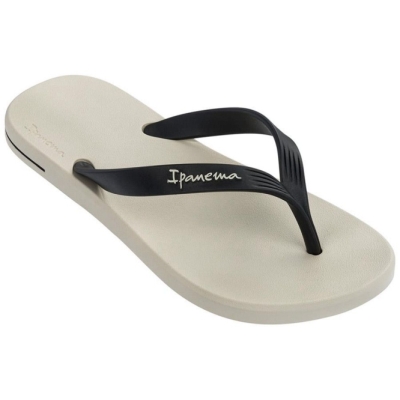 Ivory Black Ipanema Posto 10 Men's Flip Flops | CA-307921E