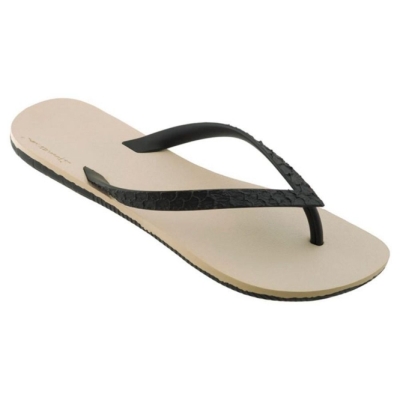 Ivory Black Ipanema RJ Men's Flip Flops | CA-528907V